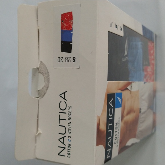 Nautica Men's Cotton Woven 3 Pack Boxer Size Small 28-30 - Picture 3 of 4